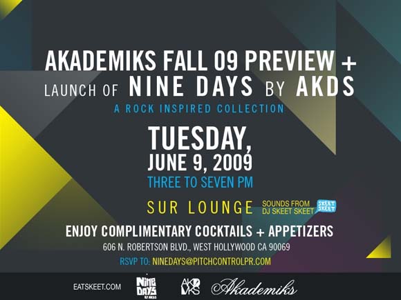 Akademiks/Nine Days Collection Preview Party flyer
