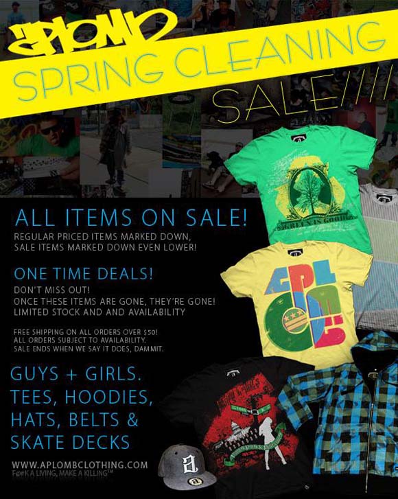 Aplomb Spring Cleaning Sale flyer