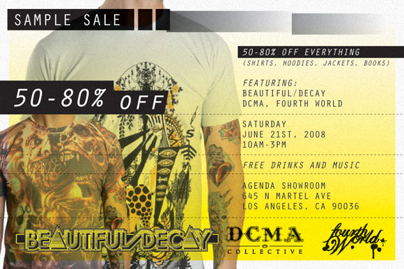Beautiful/Decay sample sale banner