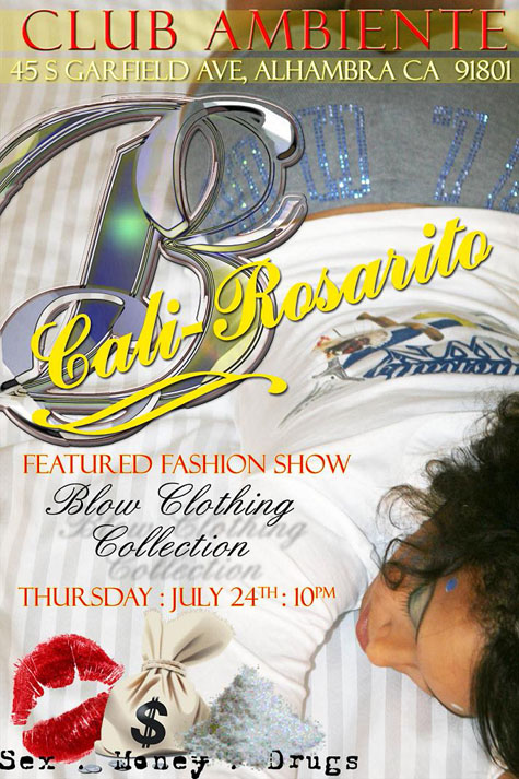 Blow Clothing Collection fashion show flyer