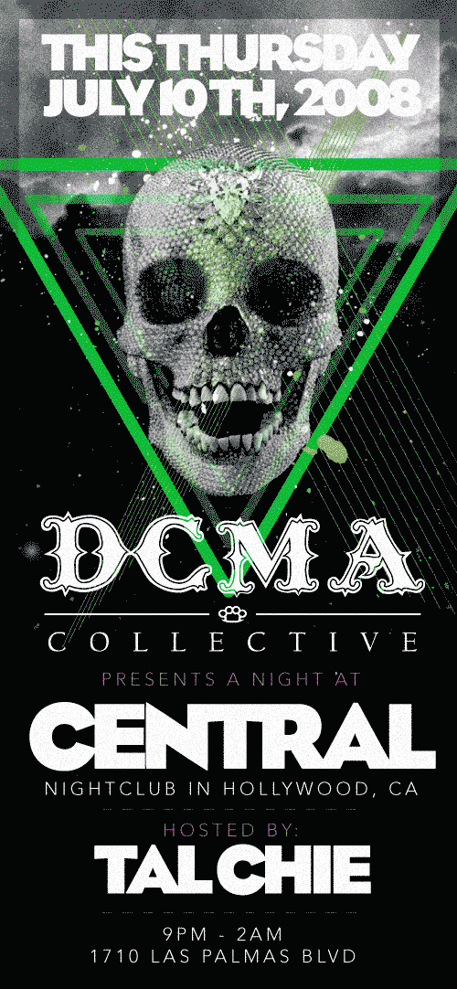 DCMA Collective @ Central Nightclub flyer