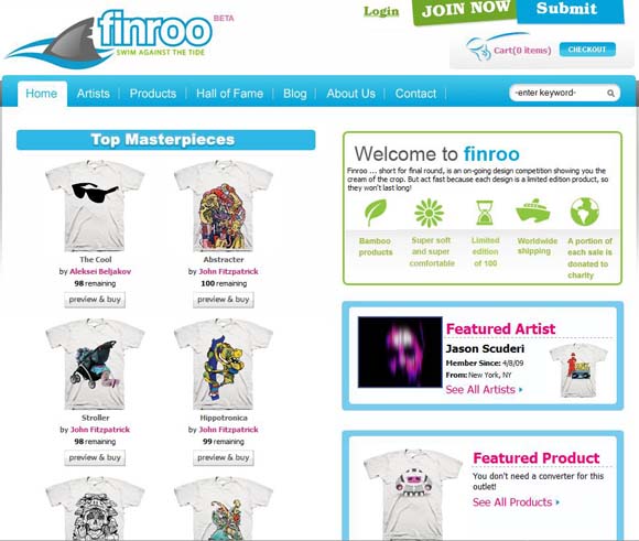 Finroo website screenshot