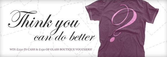 Glass Boutique annual shirt competition banner