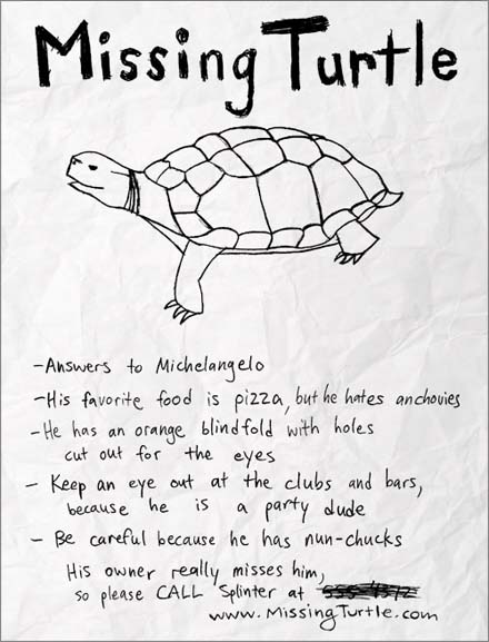 Missing Turtle tee