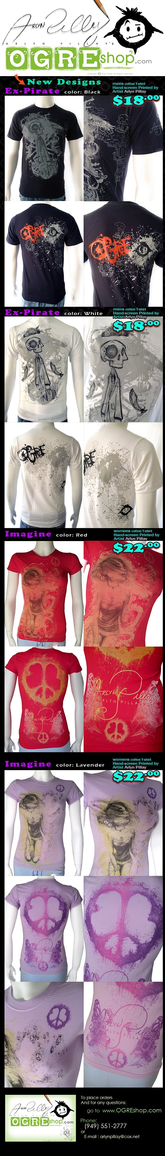 Ogre Shop August T-Shirt Sale - Imagine & Ex-Pirate