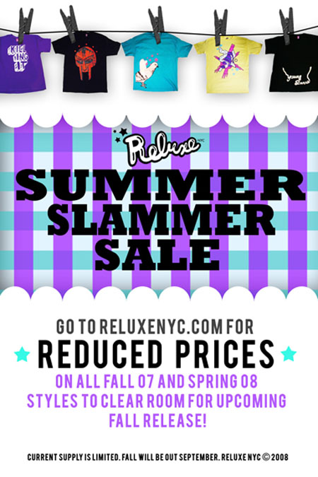 Reluxe Summer Slammer Sale flyer