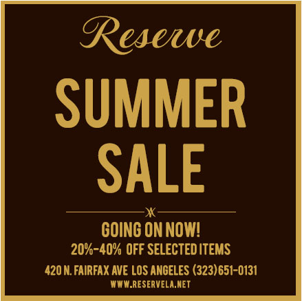 Reserve Summer Sale Flyer