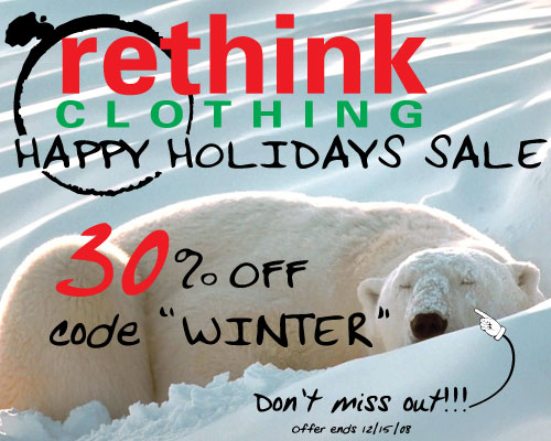 Rethink Clothing sale flyer