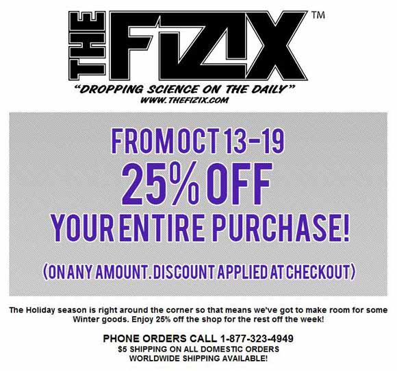 The Fizix sale flyer