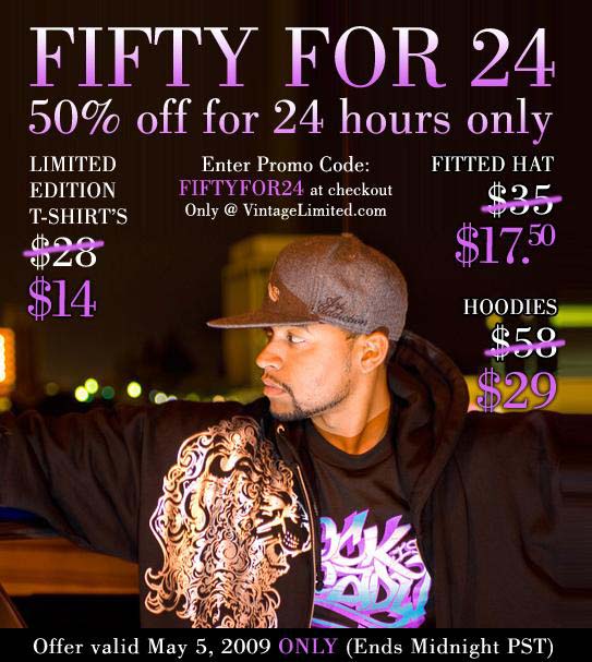 Vintage Clothing Limited "Fifty For 24" Special