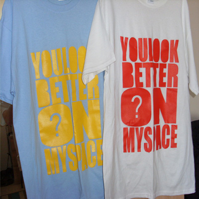 WhyMe "You Look Better on Myspace" tee